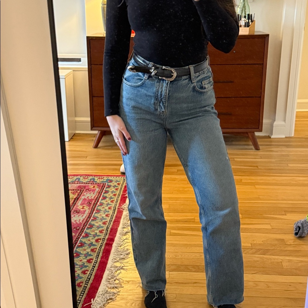 Zara Ankle Straight Denim